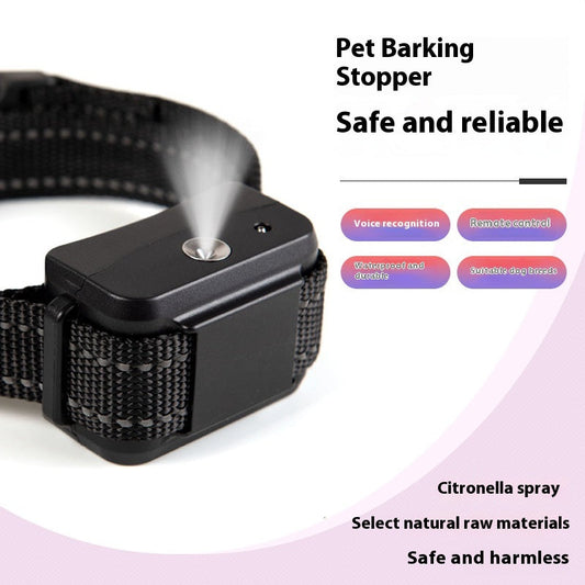 KFX-9526973 Automatic Dog Training Spray Collar for Bark Control, Black and Red, ABS Material