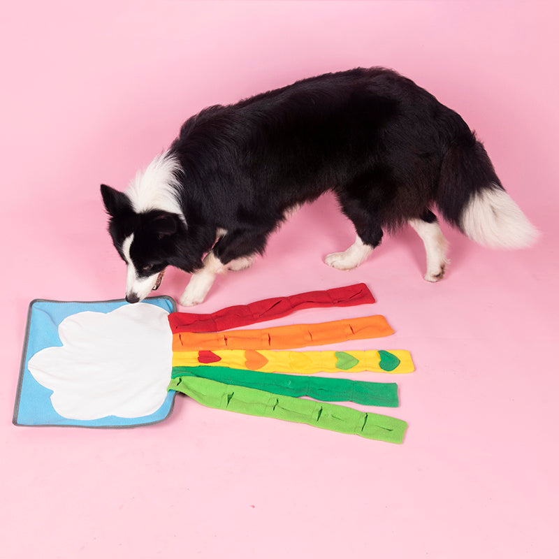 KFX-9528253 Interactive Snuffle Mat for Dogs - Enrichment Feeding Puzzle Toy for Natural Foraging Skills and Stress Relief