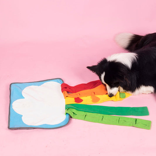 KFX-9528253 Interactive Snuffle Mat for Dogs - Enrichment Feeding Puzzle Toy for Natural Foraging Skills and Stress Relief