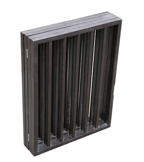 KFX-9532349 Portable Folding Pet Gate for Doorways – Dark Brown Populus Wood, 73x24 Inches, Easy to Move and Store