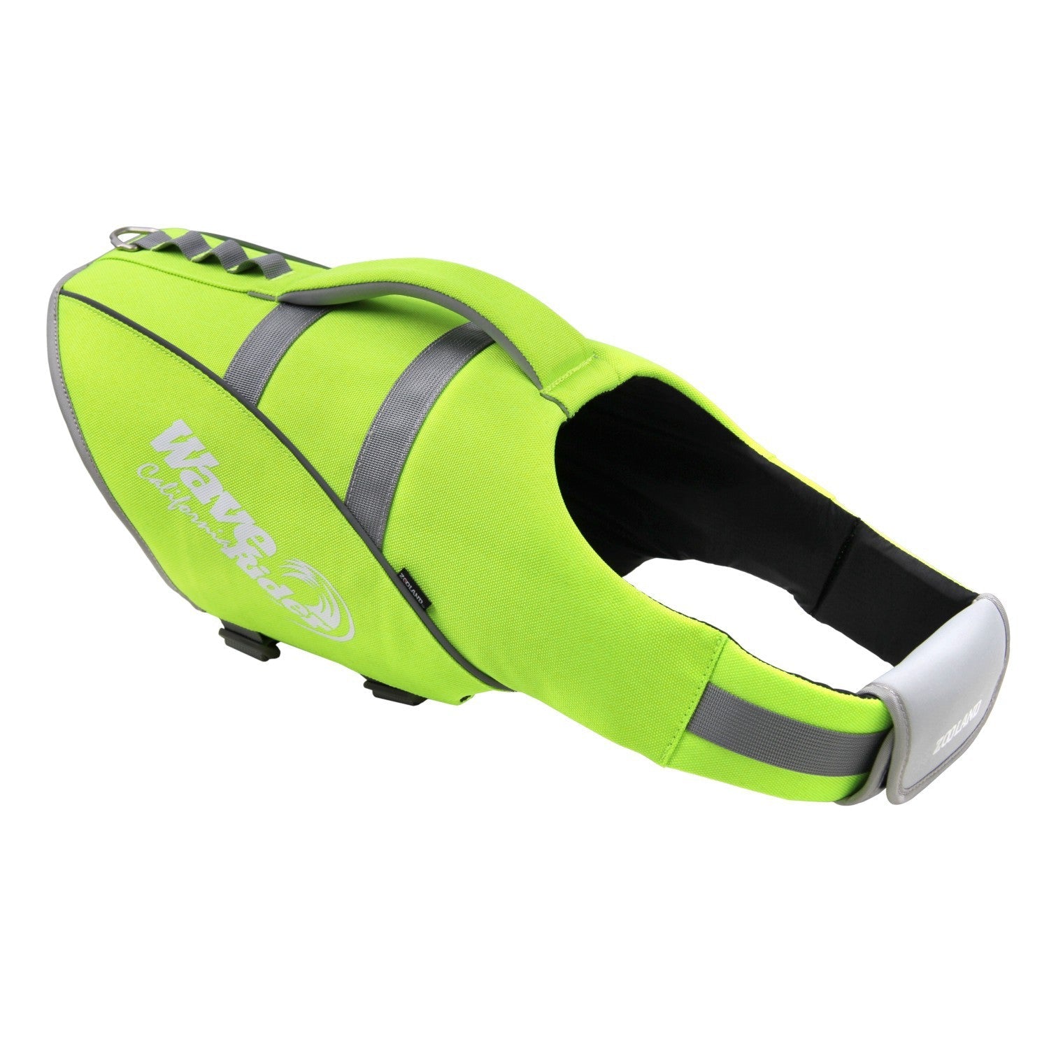 KFX-9534909 Fluorescent Green Dog Life Jacket – Swimmable Vest for Small to XXL Dogs