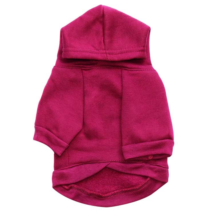 KFX-9535805 Fleece Printed Kangaroo Pocket Pet Sweatshirt in Navy Blue and Maroon