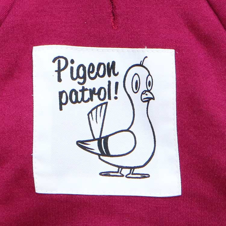 KFX-9535805 Fleece Printed Kangaroo Pocket Pet Sweatshirt in Navy Blue and Maroon