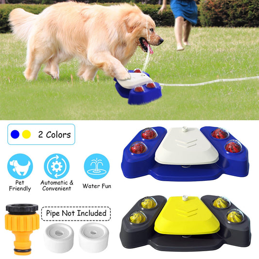 KFX-9536573 Multifunctional Automatic Dog Water Fountain with Sprinkler and Shower Balls for Drinking and Playtime