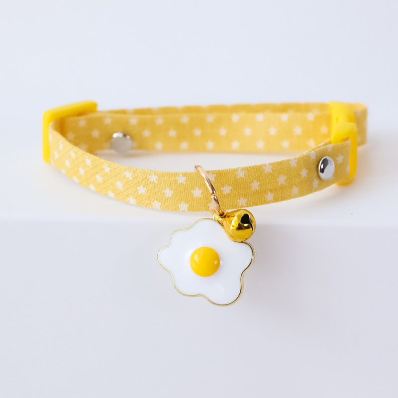 KFX-9538493 Adjustable Cat and Dog Collar with Colorful Bell – Various Stylish Designs Available