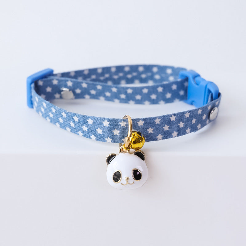 KFX-9538493 Adjustable Cat and Dog Collar with Colorful Bell – Various Stylish Designs Available
