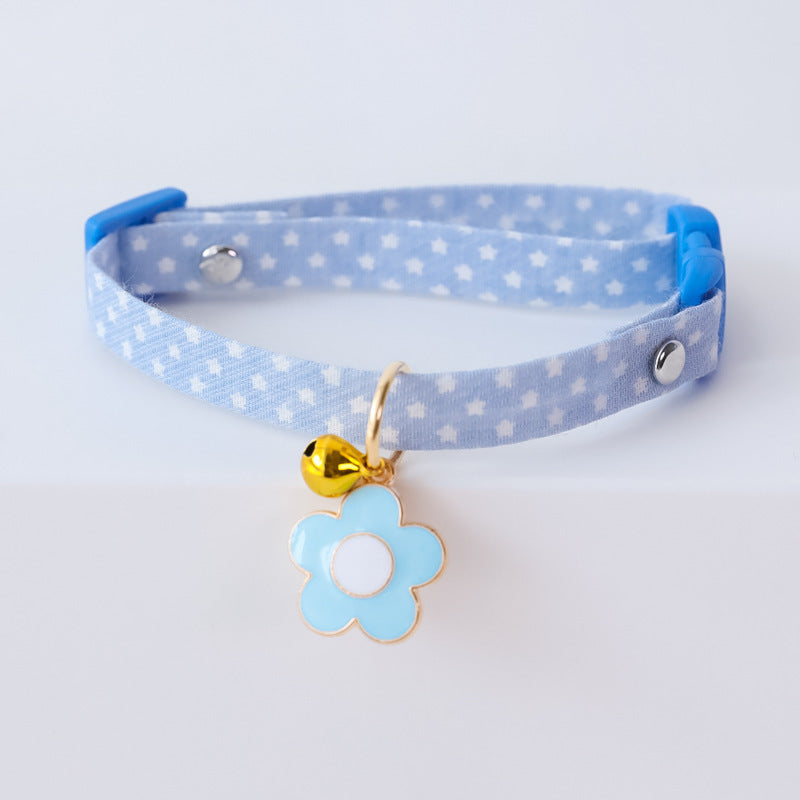 KFX-9538493 Adjustable Cat and Dog Collar with Colorful Bell – Various Stylish Designs Available