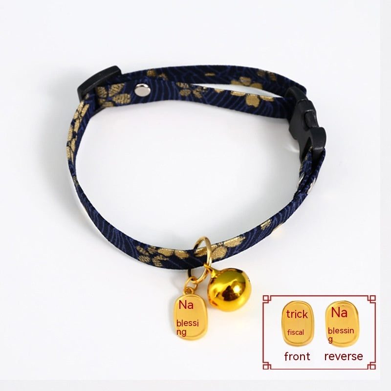 KFX-9538493 Adjustable Cat and Dog Collar with Colorful Bell – Various Stylish Designs Available