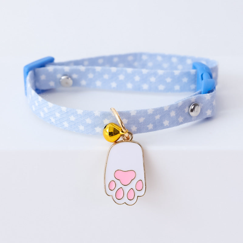KFX-9538493 Adjustable Cat and Dog Collar with Colorful Bell – Various Stylish Designs Available