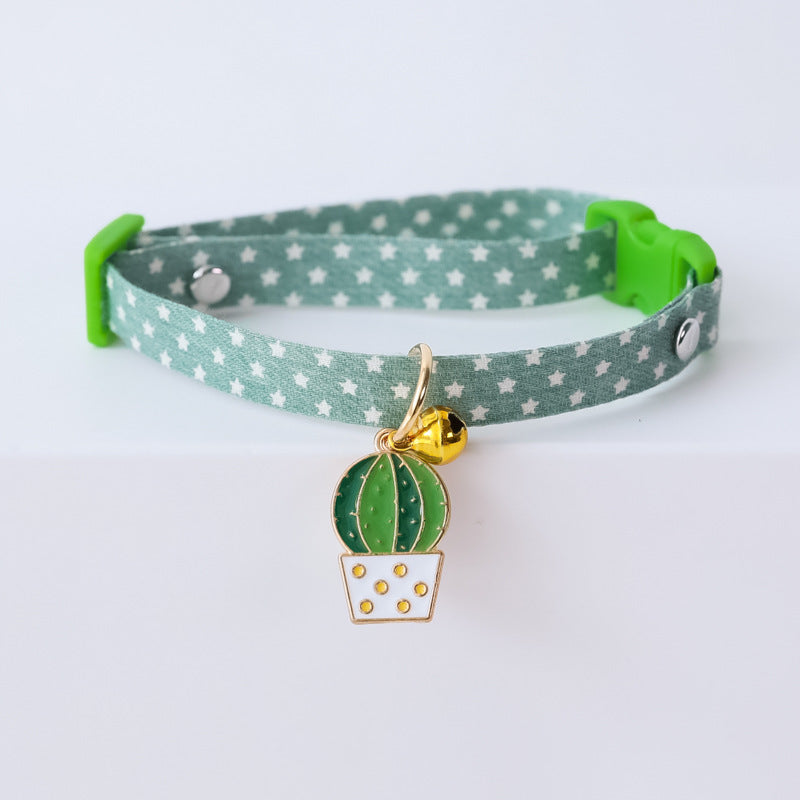 KFX-9538493 Adjustable Cat and Dog Collar with Colorful Bell – Various Stylish Designs Available