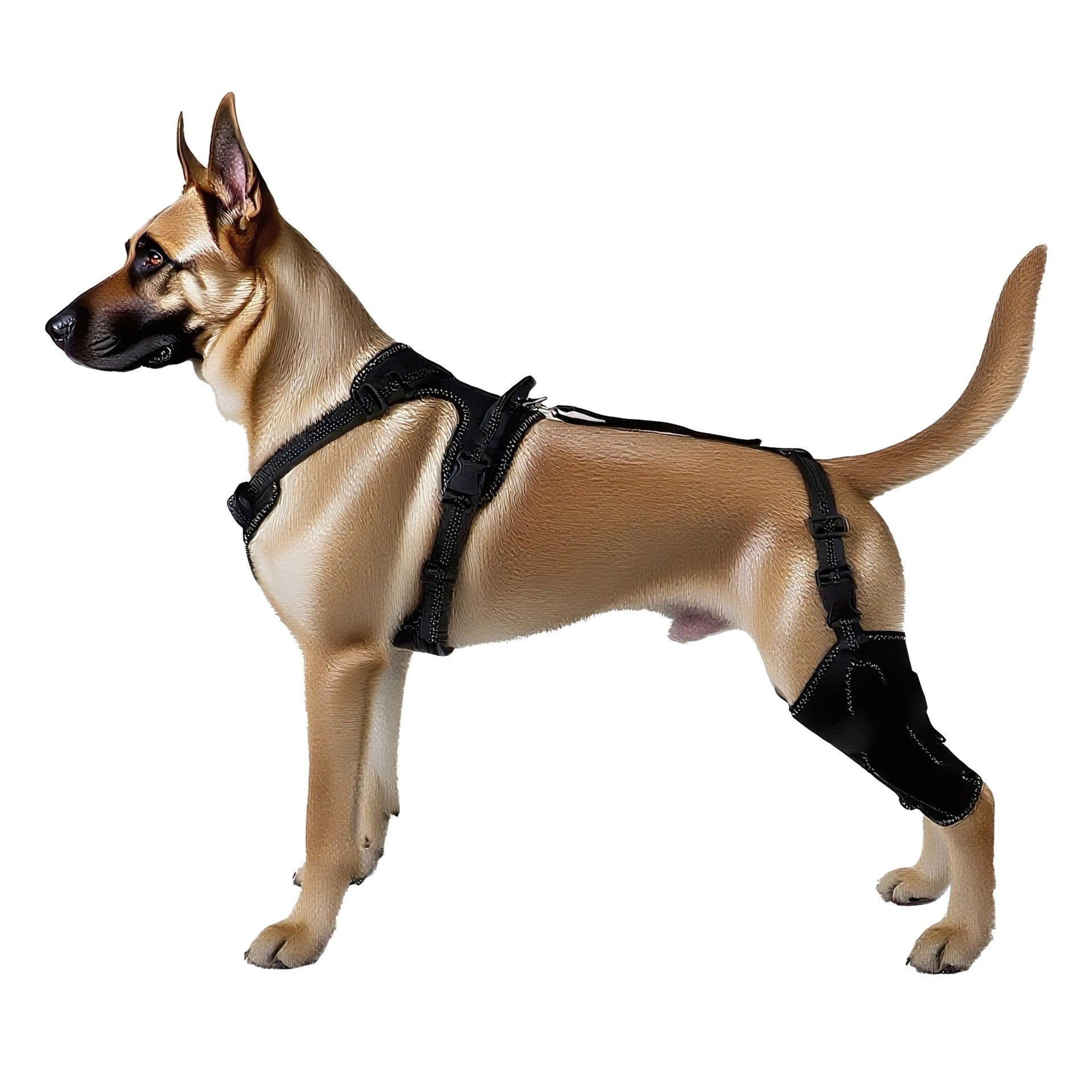 KFX-9540285 Pet Leg and Joint Protection Sleeves in Black - Casual Diving Fabric for Dogs, Available in M, L, XL