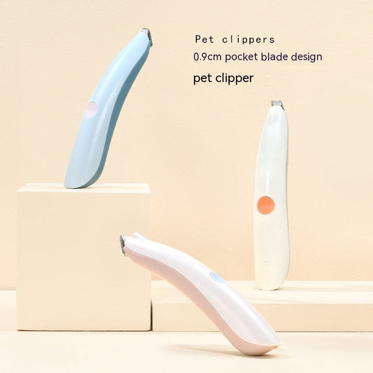 KFX-9542077 Electric Pet Cat Clipper - Automatic Foot Grooming Device with Rechargeable Battery