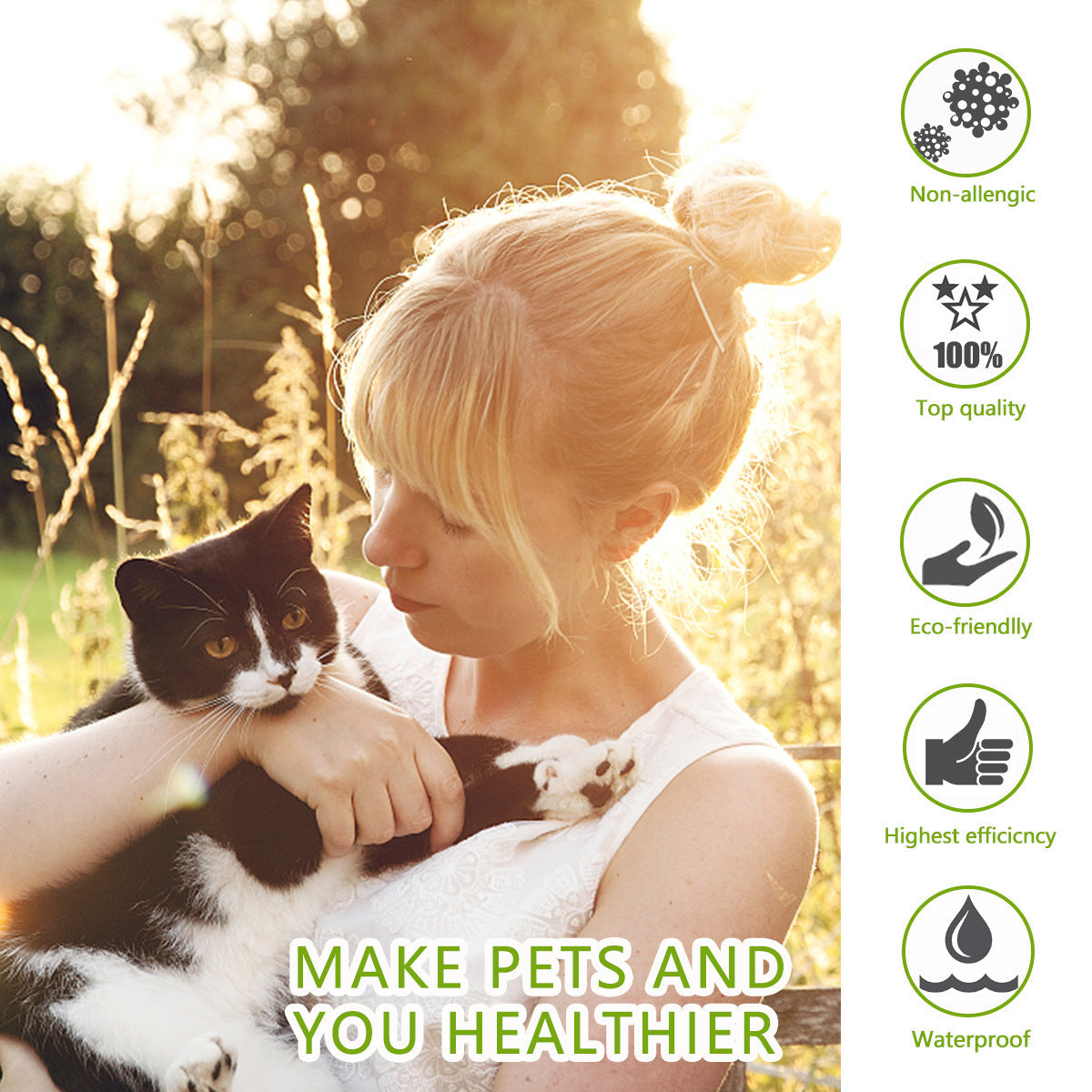 KFX-9544253 Adjustable Pet Insect Repellent Collar - Cat Gray, Suitable for Various Occasions and Seasons