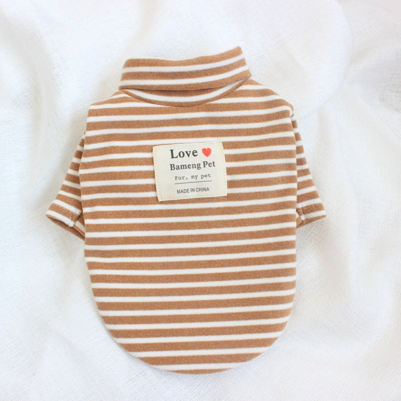 KFX-9546813 Cozy Cotton Vest Suit for Pets - High Collar Bottoming Shirt in Multiple Sizes