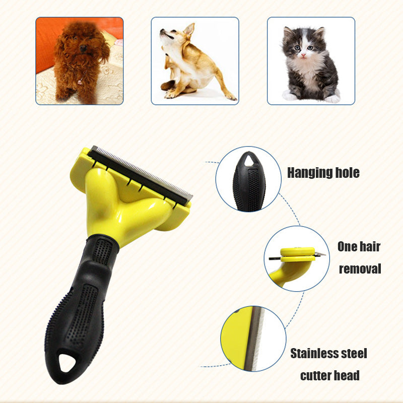 KFX-9547837 Double Bubble Case Hairdressing Knife Comb for Pet Grooming