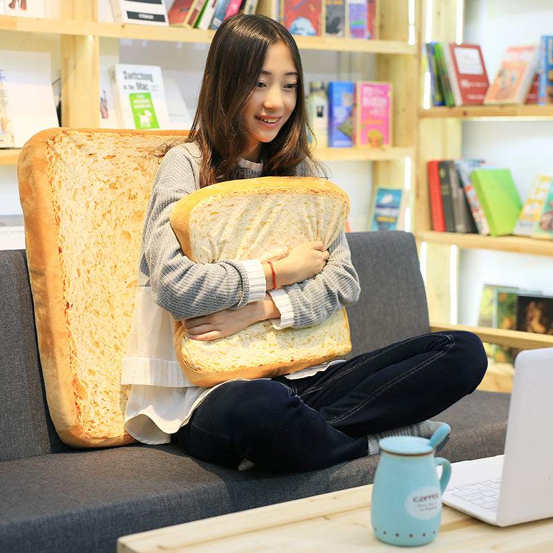 KFX-9548477 Plush Toast-Style Cushion for Student Chairs and Pet Comfort, Multiple Sizes Available