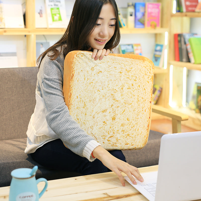KFX-9548477 Plush Toast-Style Cushion for Student Chairs and Pet Comfort, Multiple Sizes Available