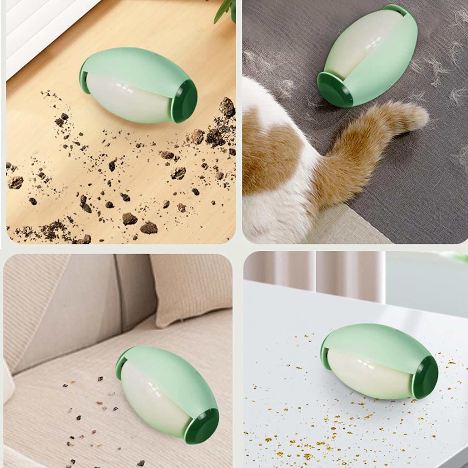 KFX-9549501 Portable Washable Reusable Gel Lint Roller Ball for Pet Hair and Lint Removal on Clothing, Rugs, and Furniture