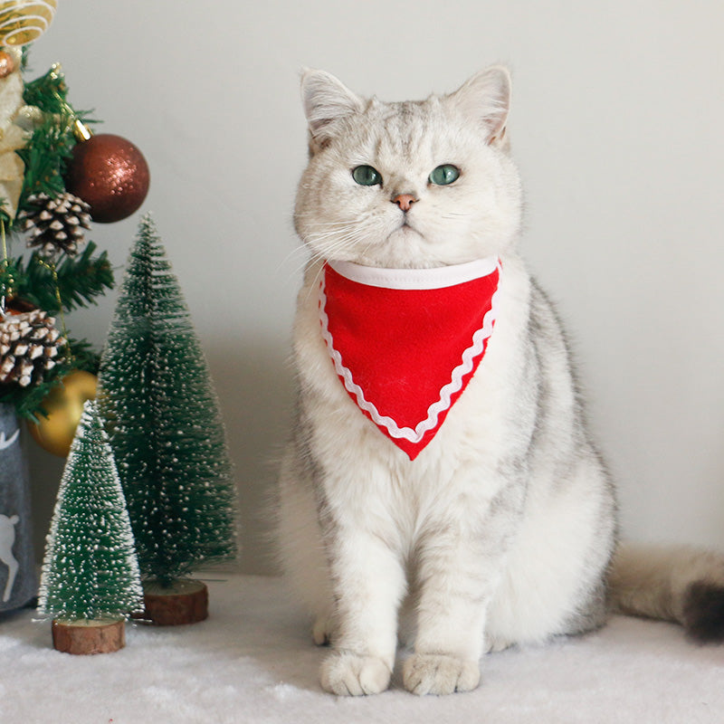 KFX-9550397 Christmas Pet Scarf and Hat Set with Cloaks and Seasonal Accessories for Dogs and Cats