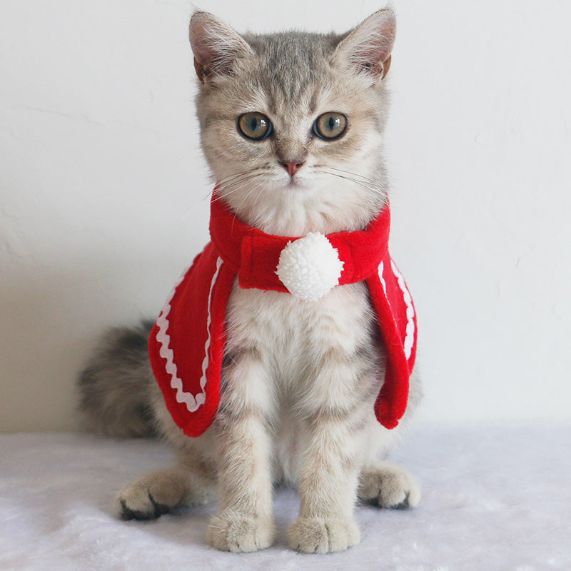 KFX-9550397 Christmas Pet Scarf and Hat Set with Cloaks and Seasonal Accessories for Dogs and Cats