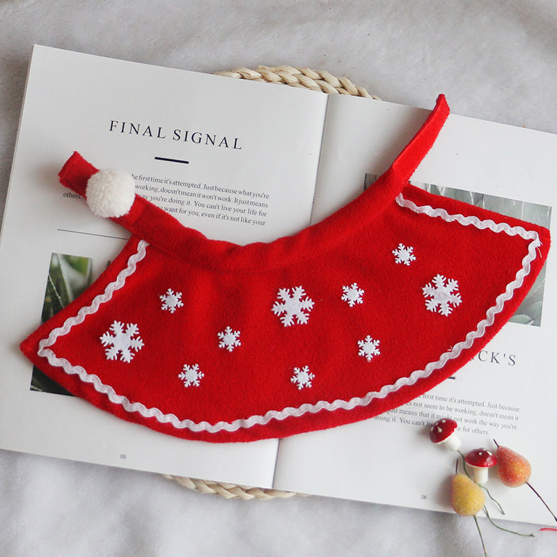 KFX-9550397 Christmas Pet Scarf and Hat Set with Cloaks and Seasonal Accessories for Dogs and Cats