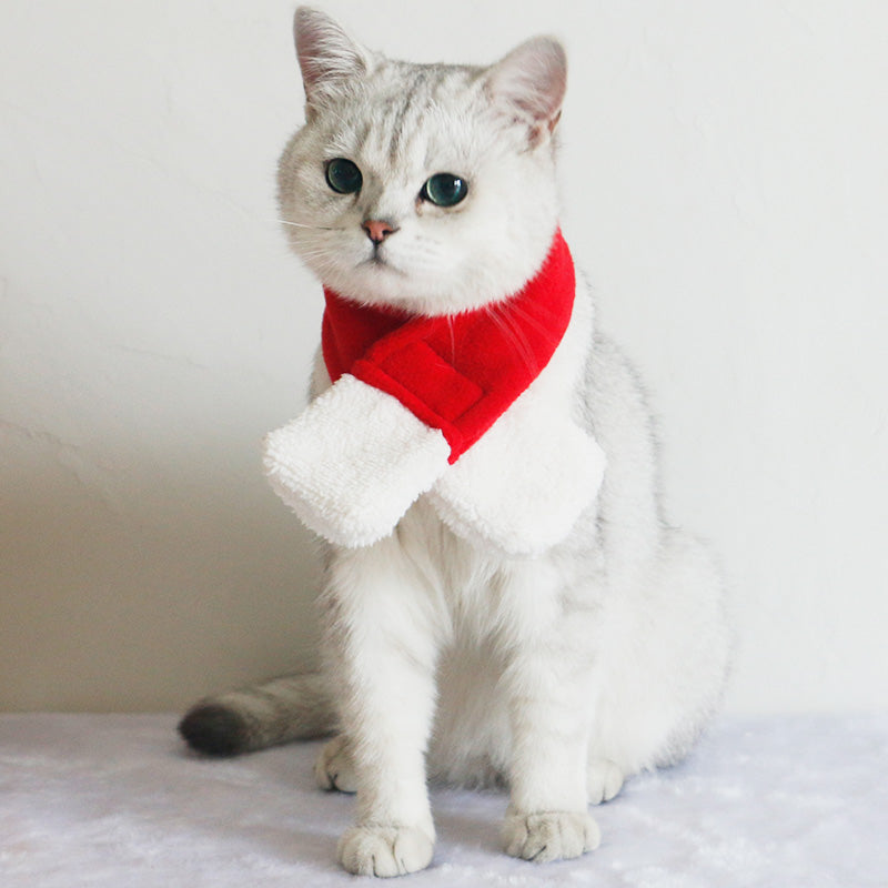 KFX-9550397 Christmas Pet Scarf and Hat Set with Cloaks and Seasonal Accessories for Dogs and Cats