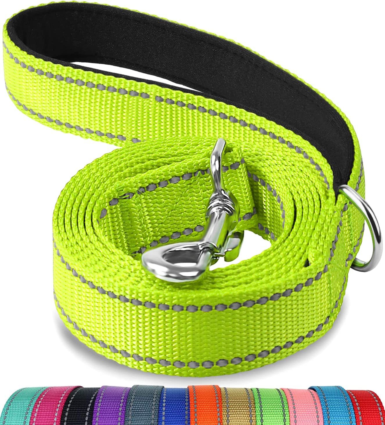 KFX-9551805 Reflective Pet Rope Leash for Dogs - Multiple Color Options Available