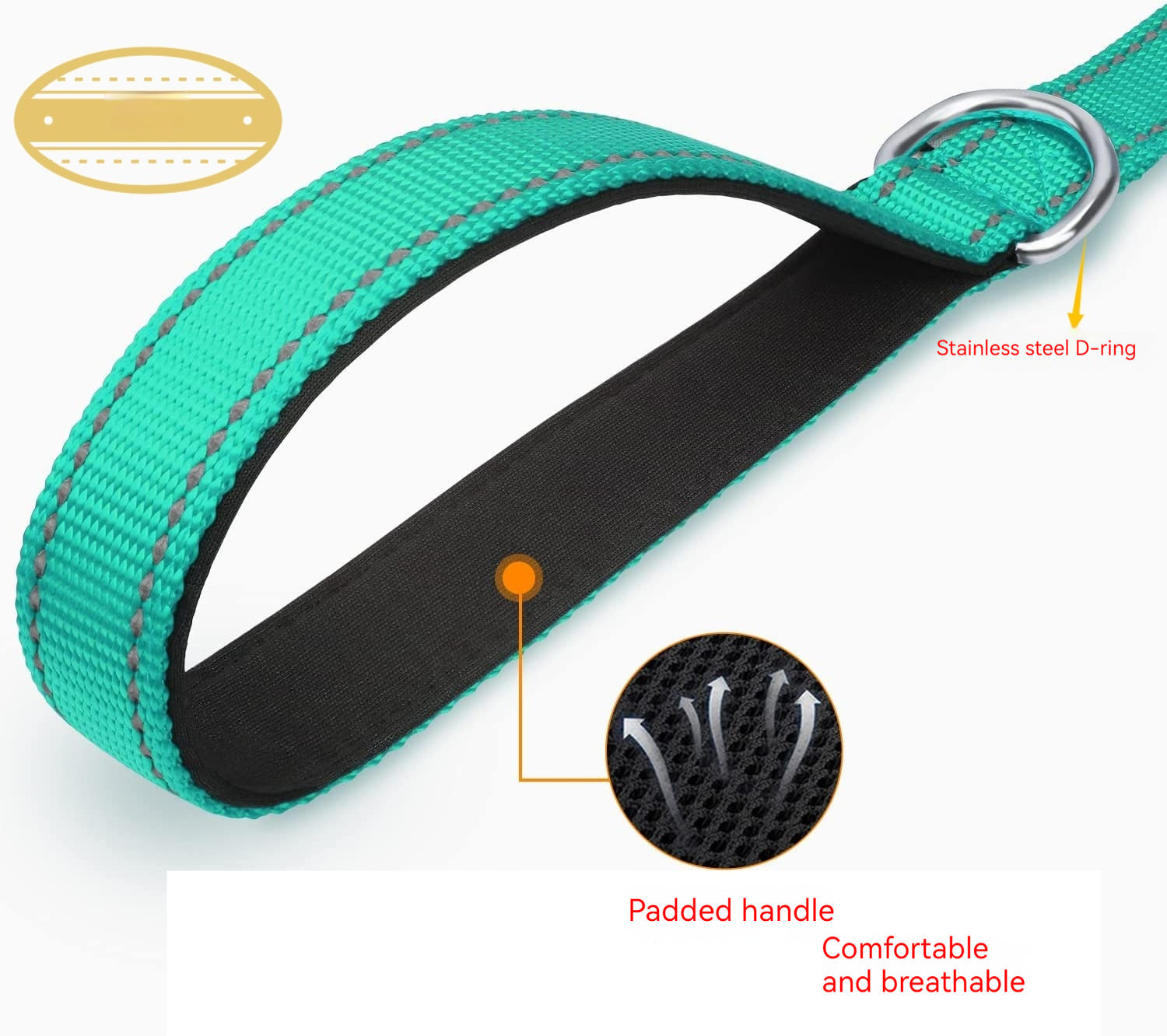 KFX-9551805 Reflective Pet Rope Leash for Dogs - Multiple Color Options Available