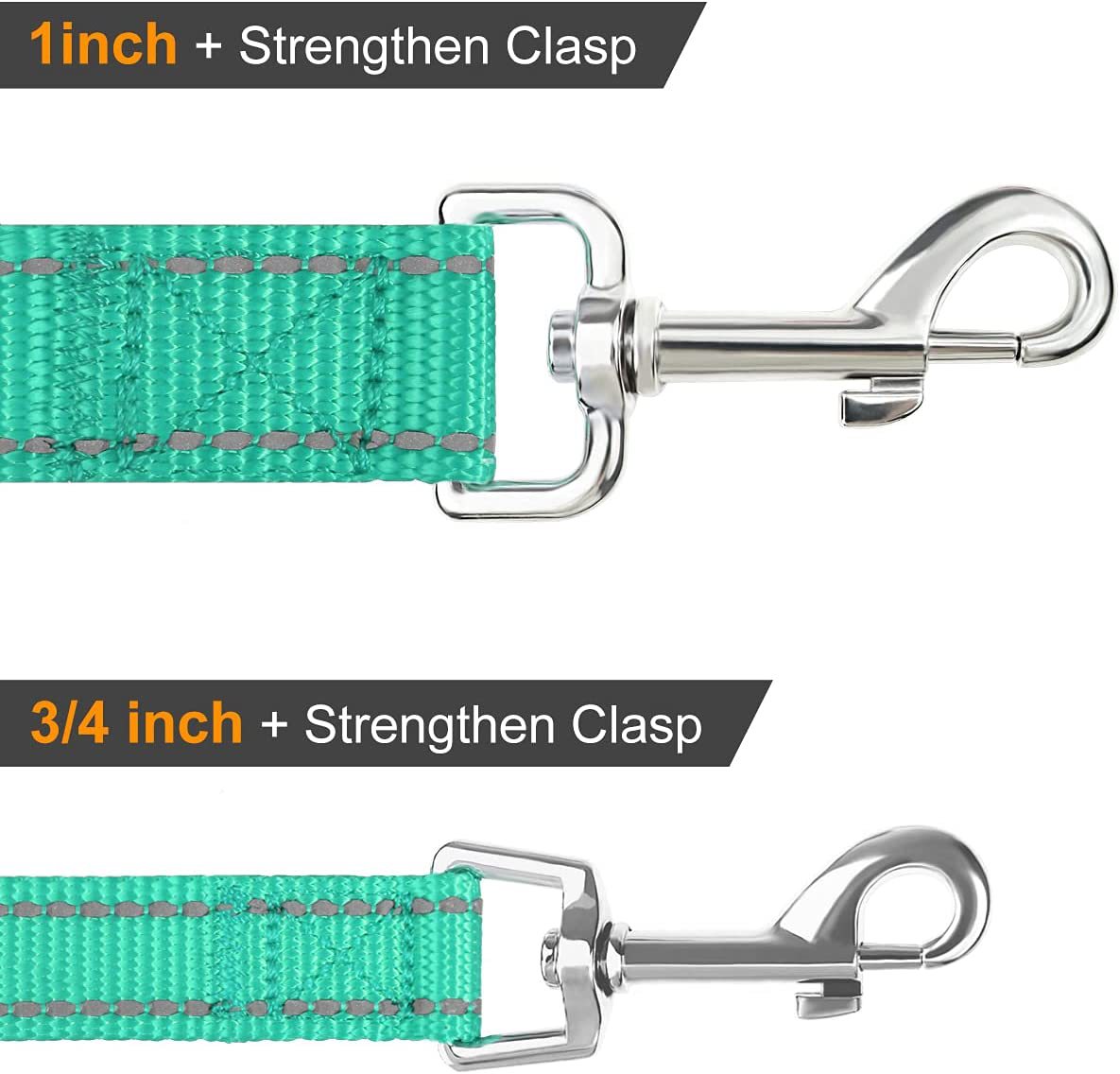 KFX-9551805 Reflective Pet Rope Leash for Dogs - Multiple Color Options Available