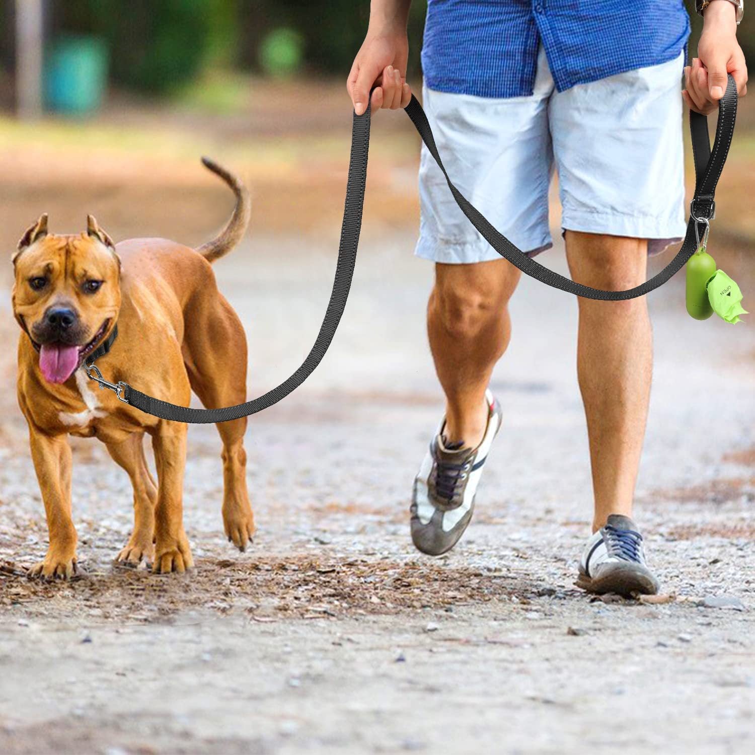KFX-9551805 Reflective Pet Rope Leash for Dogs - Multiple Color Options Available