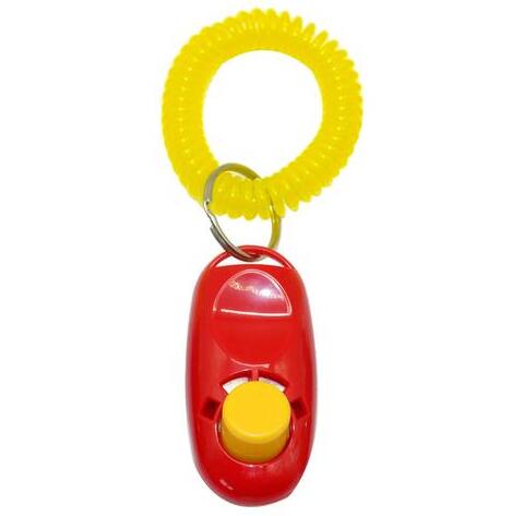 KFX-9552829 Dog Training Clicker with Key Ring and Wrist Strap - 7 Color Options