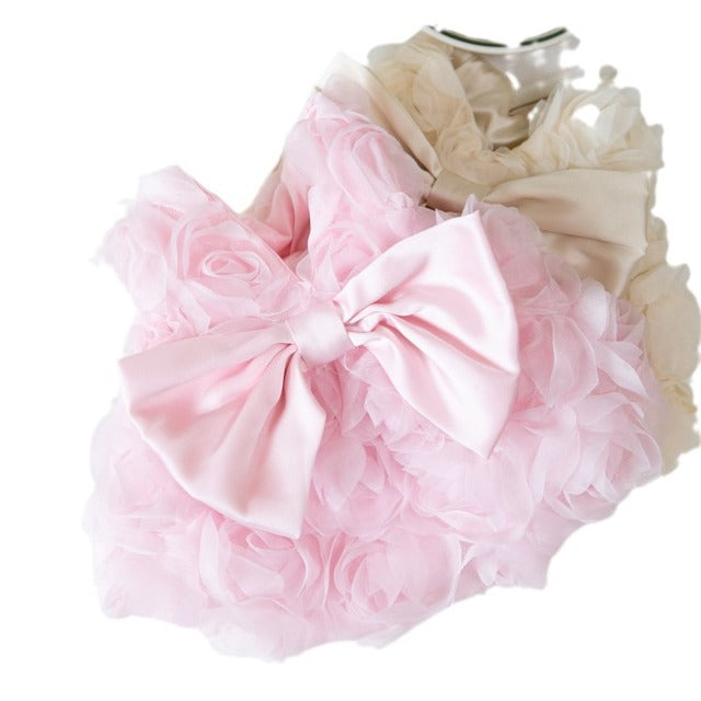 KFX-9556157 Fashionable Pet Clothing for Dogs and Cats in Pink and Champagne – Multiple Sizes Available