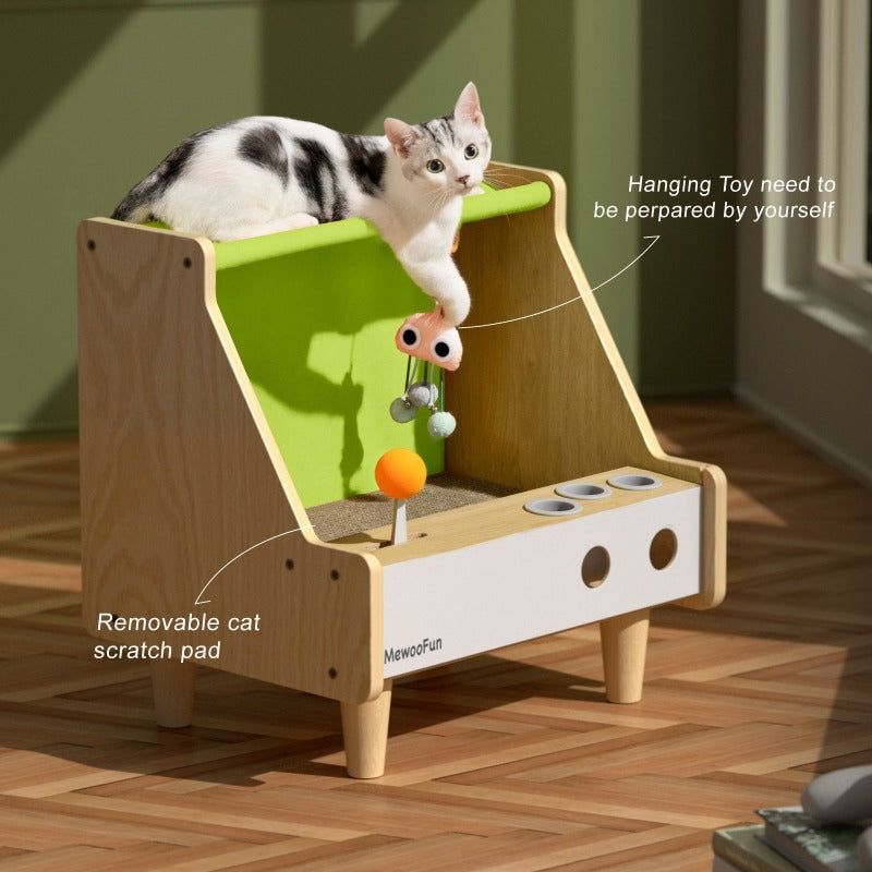 KFX-9557821 All-Season Large Space Cat Scratch Nest - Pure Cotton Canvas, Solid Wood, Various Colors