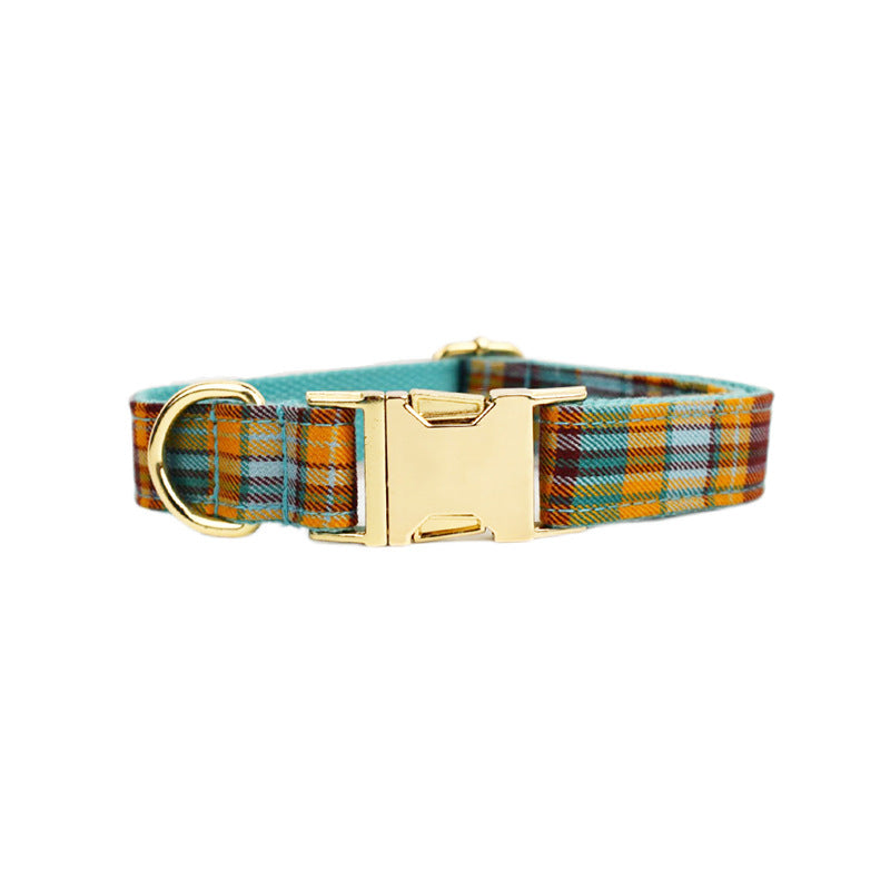 KFX-9559229 Velvet Fabric Dog Collar Set with Leash, Bow, Flower, Vest, and Poop Bag