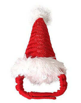 KFX-9559613 Red Flannel Pet Hat for Christmas - Adjustable Size for Small Animals