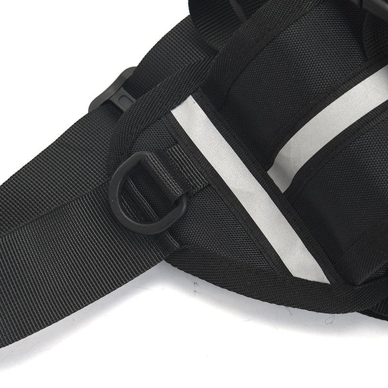 KFX-9559997 Outdoor Sports Waist Bag with Dog Leash and Garbage Bags - Waterproof, Breathable, Wear-Resistant