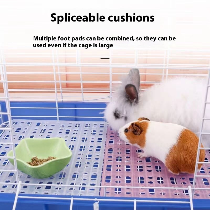 KFX-9565373 Pet-Friendly Easy-to-Clean Plastic Gridding Mat in Blue, Pink, and White