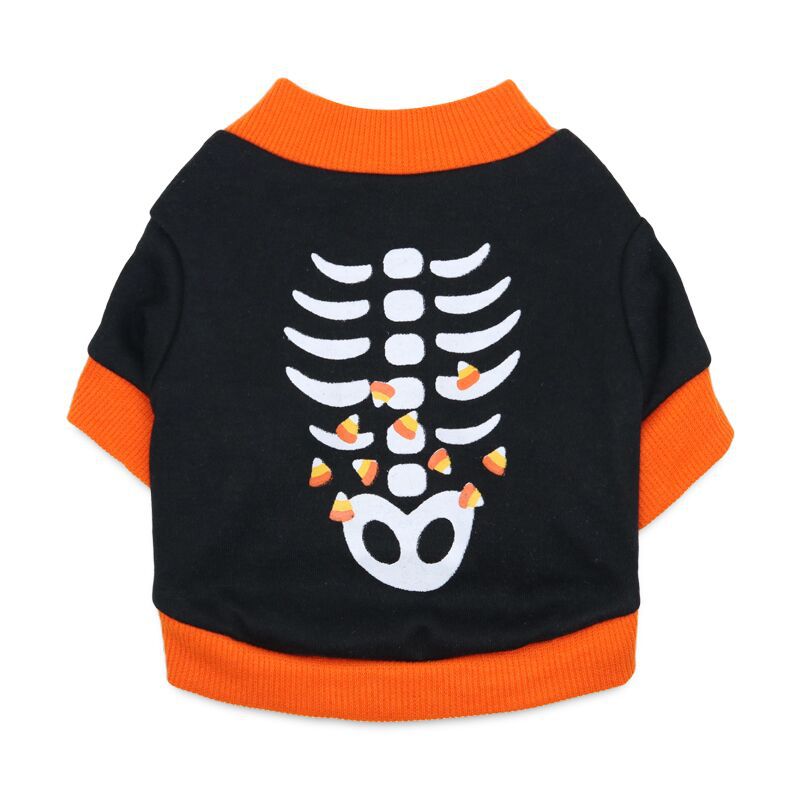 KFX-9565885 Pet Cotton Wool T-Shirt with Fun Prints for Dogs and Cats