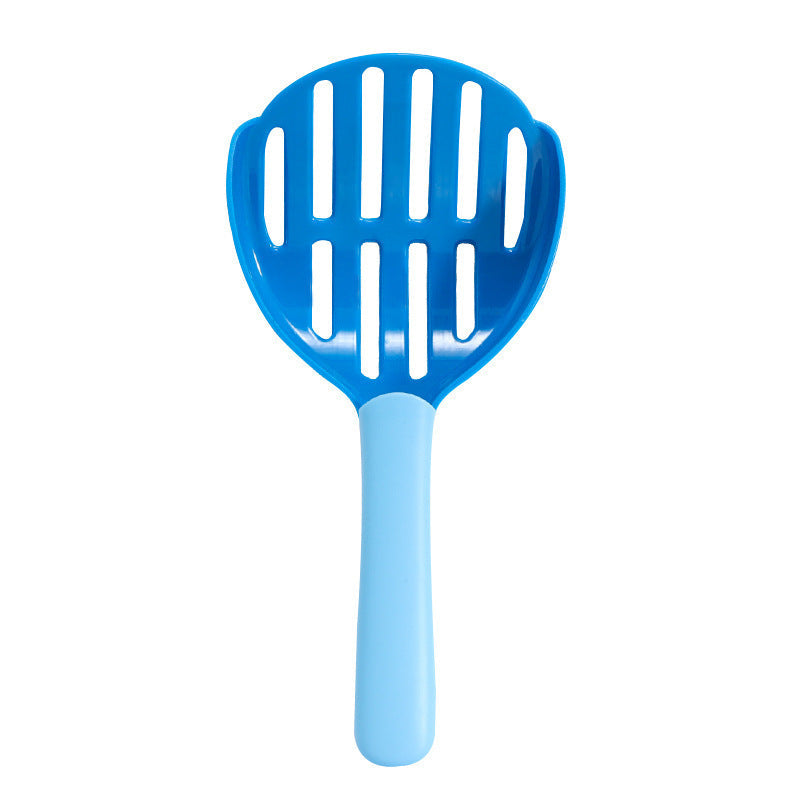 KFX-9567293 Tofu Cat Litter Scoop - Two-Color ABS Plastic Cat Poop Scoop for Easy Pet Cleaning