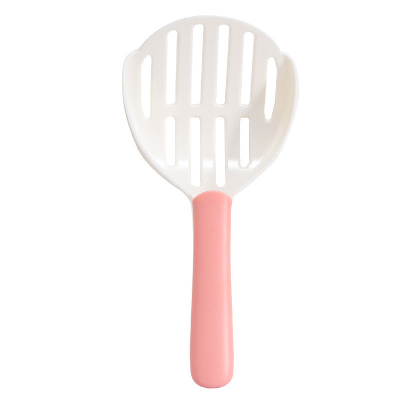 KFX-9567293 Tofu Cat Litter Scoop - Two-Color ABS Plastic Cat Poop Scoop for Easy Pet Cleaning