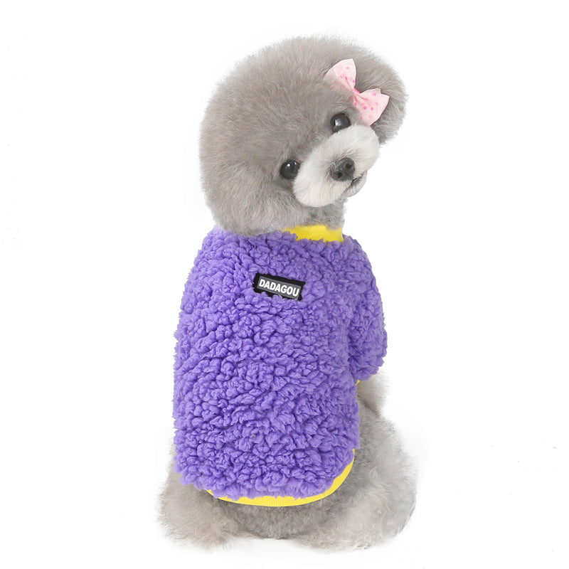 KFX-9567933 Winter Warm Two-Legged Sweatshirt for Small Dogs, Casual Cotton, Bichon & Pomeranian Styles Available