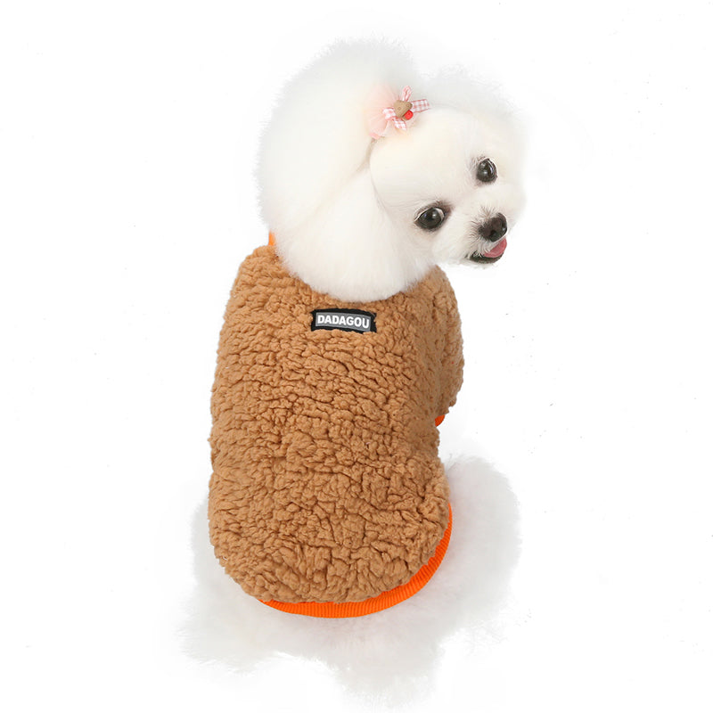 KFX-9567933 Winter Warm Two-Legged Sweatshirt for Small Dogs, Casual Cotton, Bichon & Pomeranian Styles Available