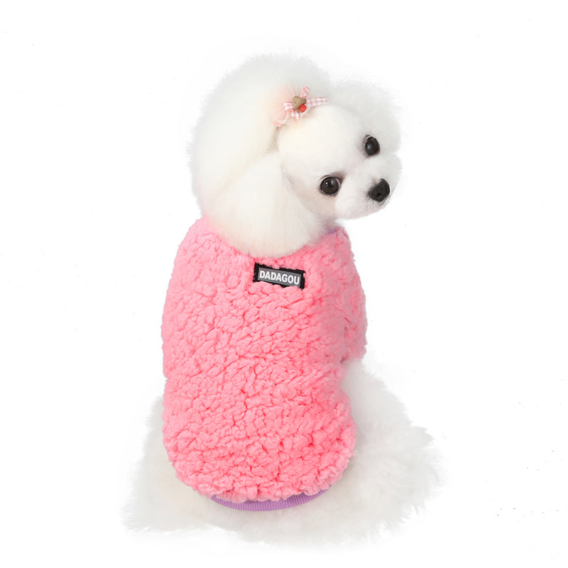 KFX-9567933 Winter Warm Two-Legged Sweatshirt for Small Dogs, Casual Cotton, Bichon & Pomeranian Styles Available