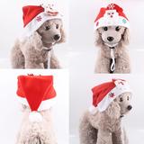 KFX-9568317 Christmas Holiday Hat for Small, Medium, and Large Dogs and Cats - Polyester, Solid Color