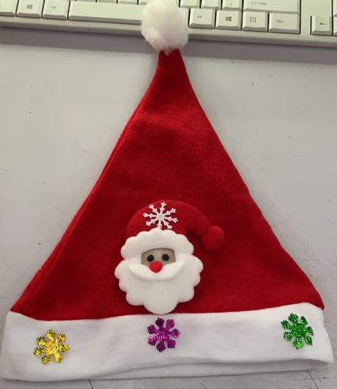 KFX-9568317 Christmas Holiday Hat for Small, Medium, and Large Dogs and Cats - Polyester, Solid Color