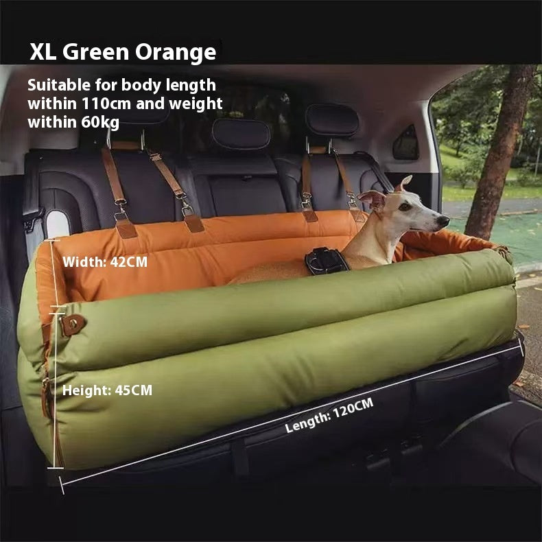 KFX-9572925 Spacious XXL Removable & Washable Pet Sofa for Dogs in Orange, Light Gray, and Blue