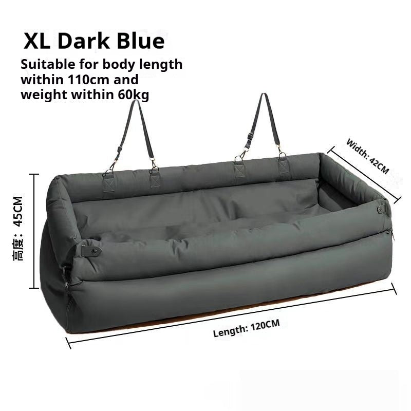 KFX-9572925 Spacious XXL Removable & Washable Pet Sofa for Dogs in Orange, Light Gray, and Blue