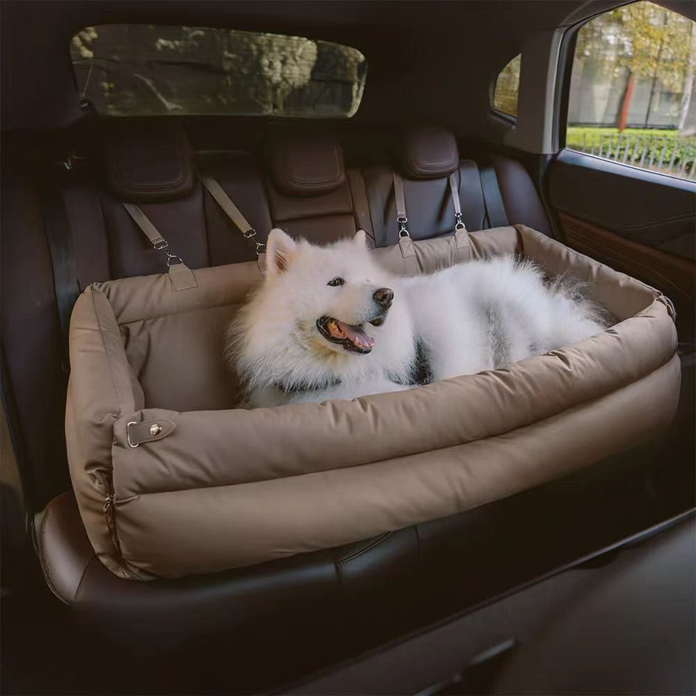 KFX-9572925 Spacious XXL Removable & Washable Pet Sofa for Dogs in Orange, Light Gray, and Blue