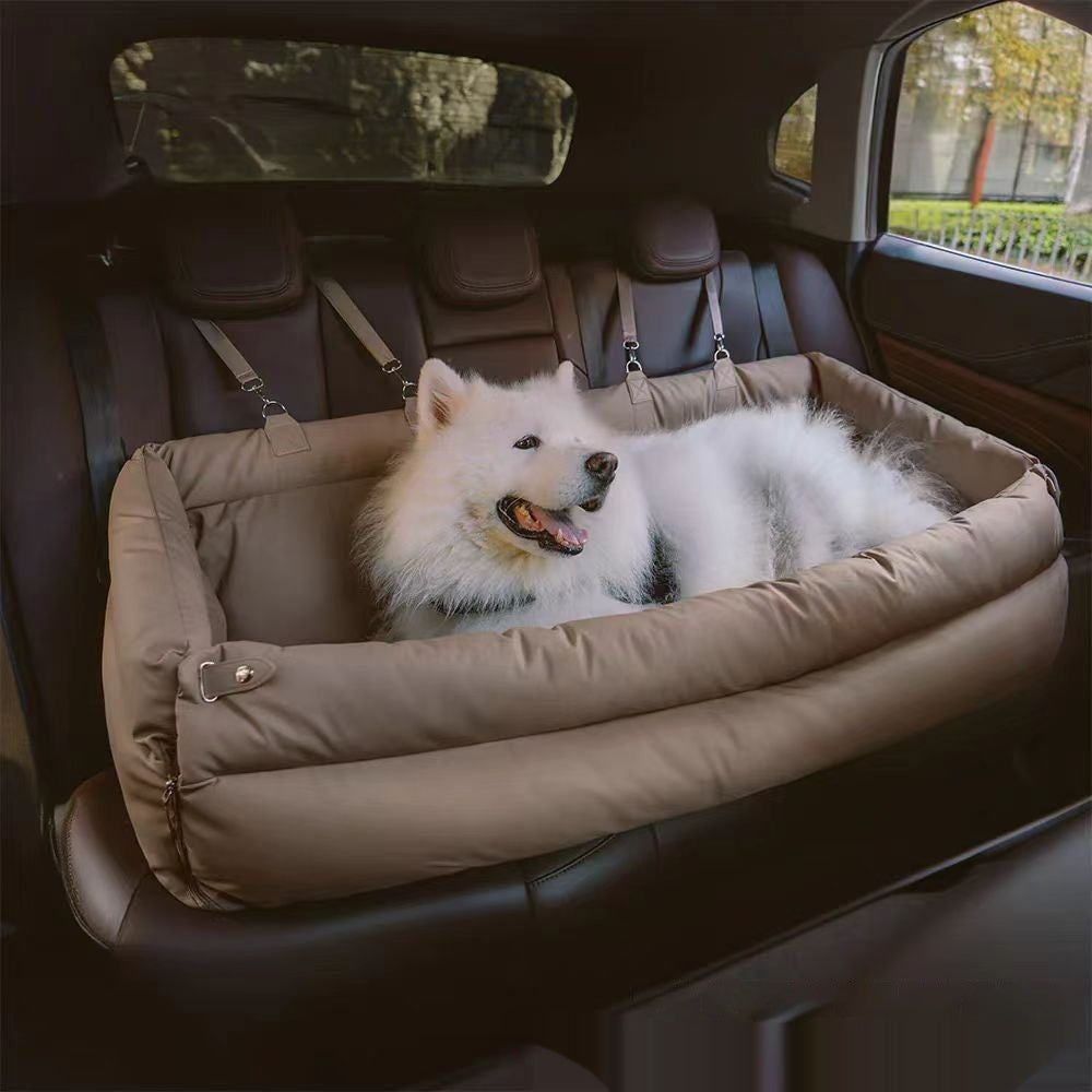 KFX-9572925 Spacious XXL Removable & Washable Pet Sofa for Dogs in Orange, Light Gray, and Blue