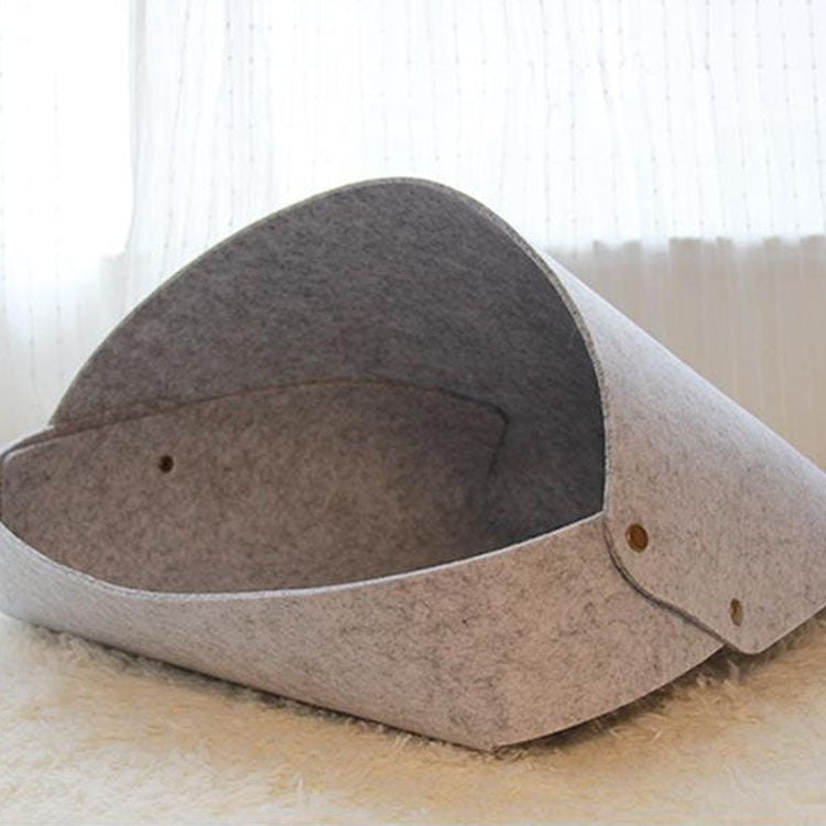 KFX-9573309 Detachable Lock Felt Socket in Navy Blue, Coral Gray, and Beige Camel, Size 50*48*33CM